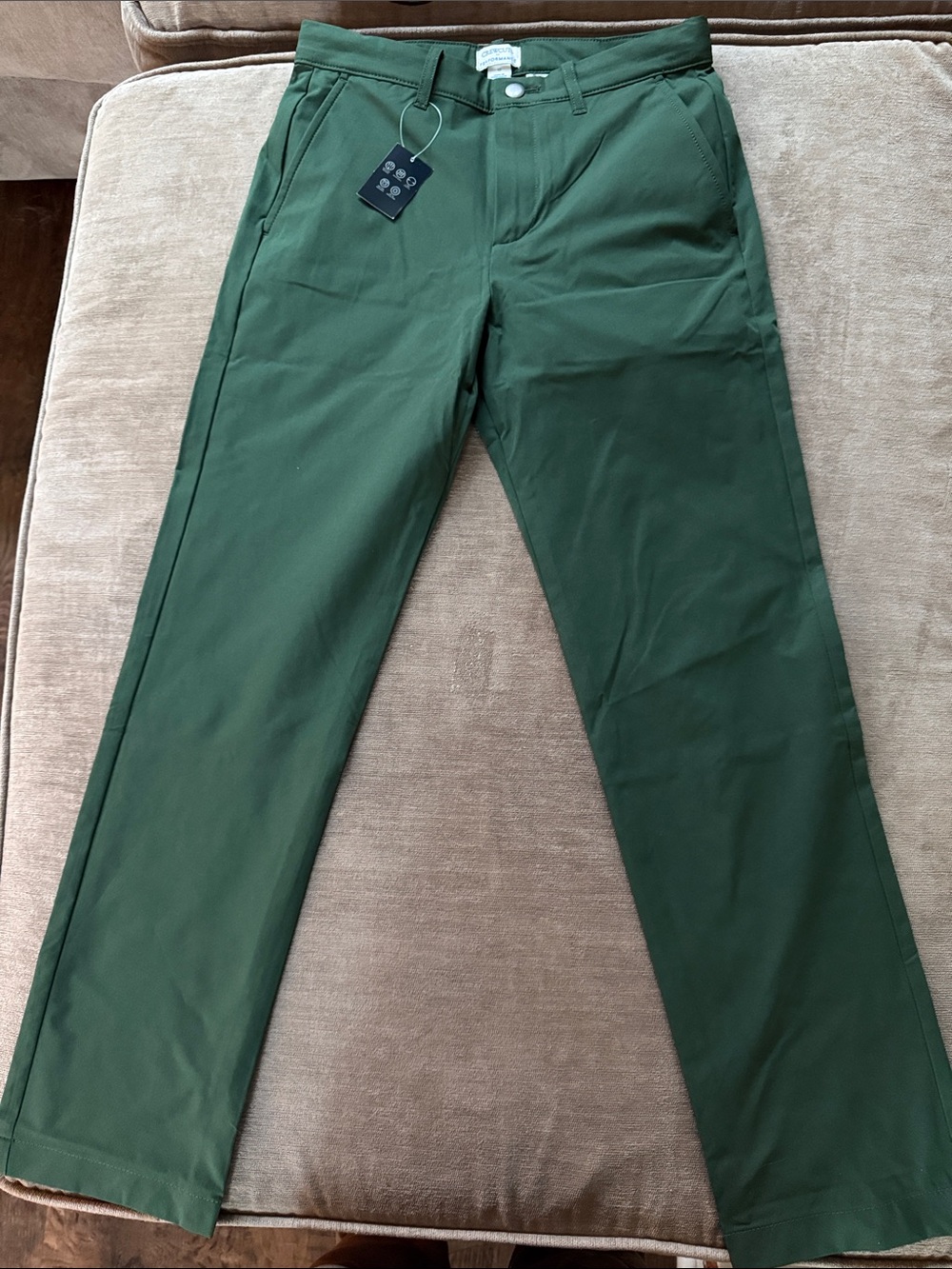 Men's Green Chino Pants - Classic Fit